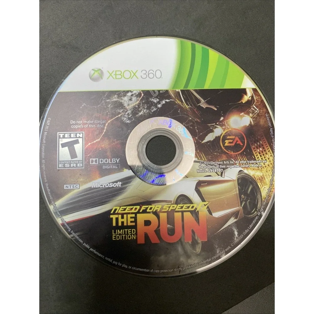 Need for Speed The Run Xbox 360 Disc Only